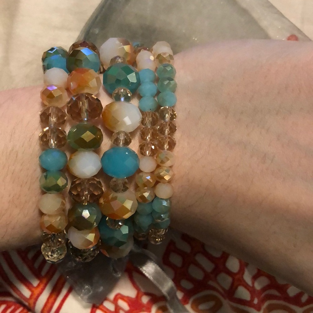 Multicolored Bead Bracelets - image 4